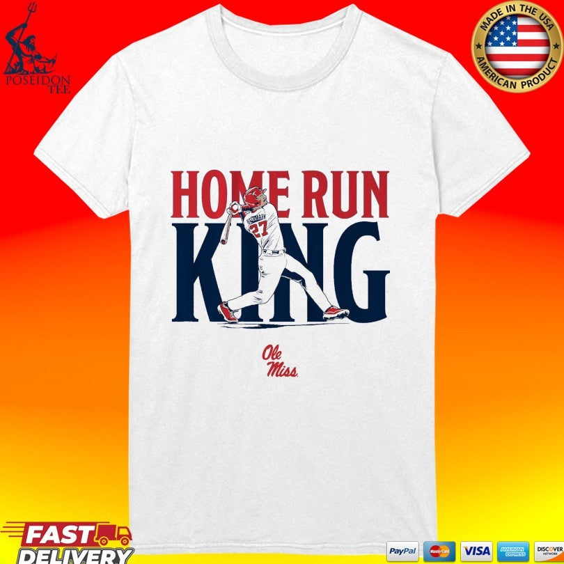 Ole Miss Baseball Judd Utermark Home Run King T-shirt