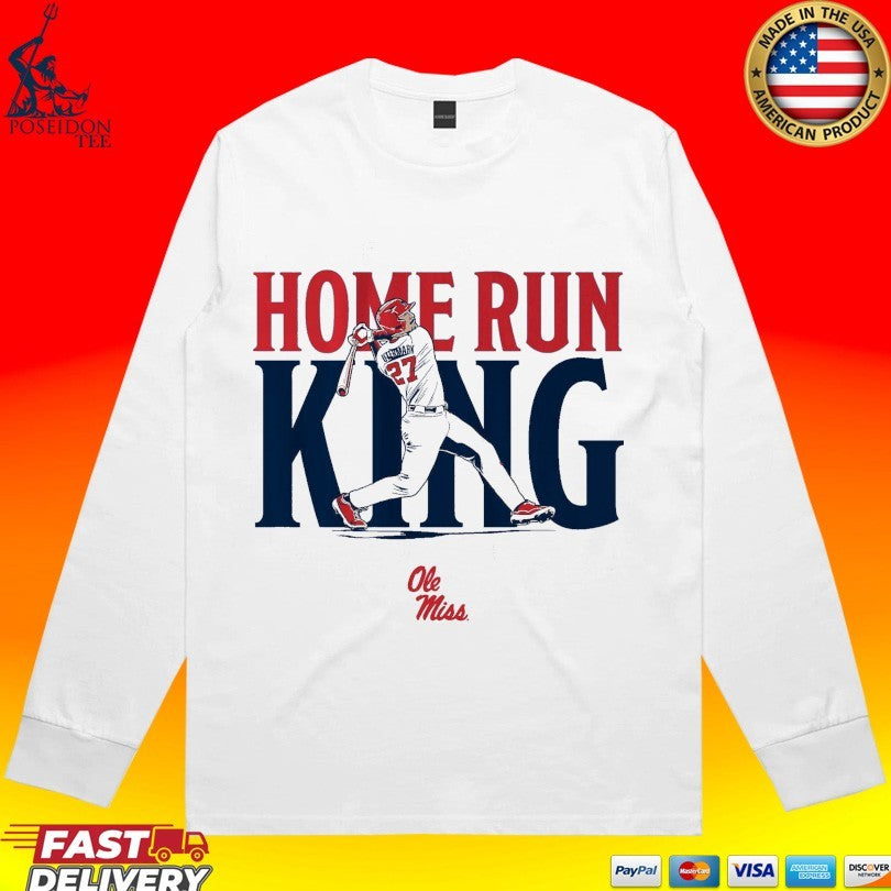 Ole Miss Baseball Judd Utermark Home Run King T-shirt