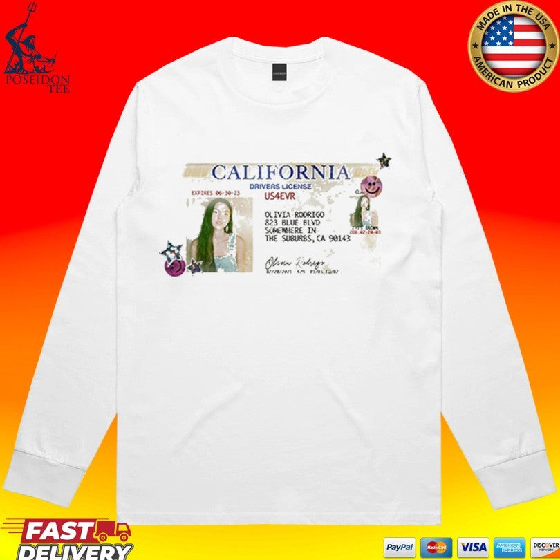 Olivia Rodrigo California Drivers License T-shirt