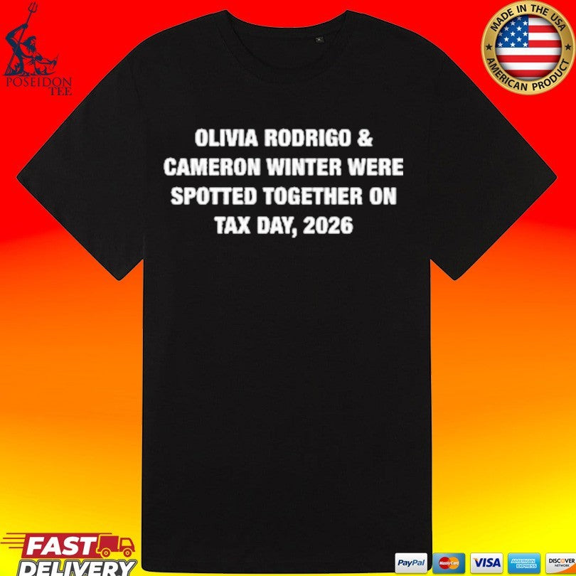Olivia Rodrigo & Cameron Winter Were Spotted Together On Tax Day 2026 T-shirt