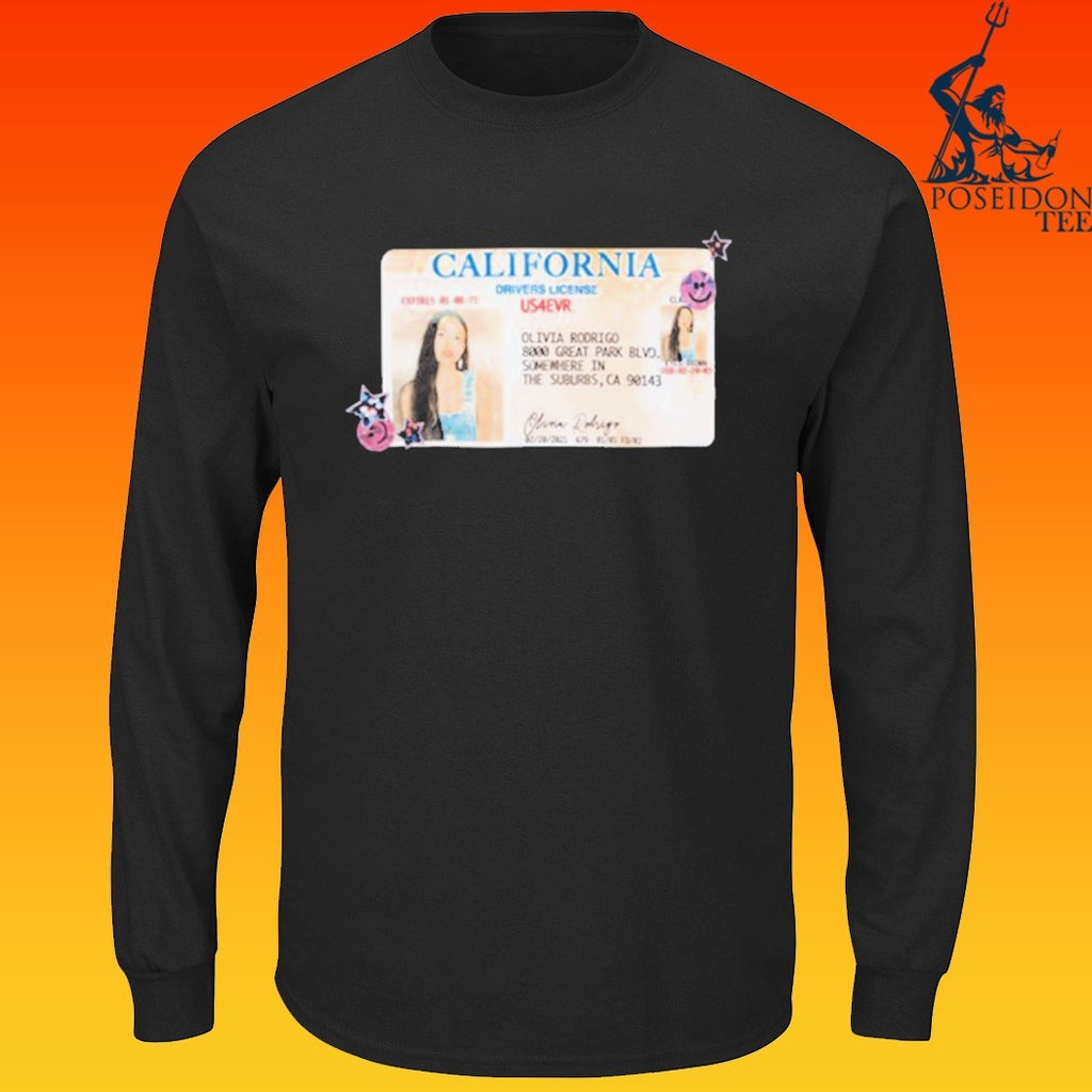 Olivia Rodrigo Drivers License 5 Year Anniversary T-shirt