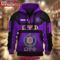 Omega Psi Phi Fraternity Custom Name Heavy Hoodie