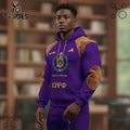 Omega Psi Phi Premium Personalized 3D Design Tracksuit Hoodie