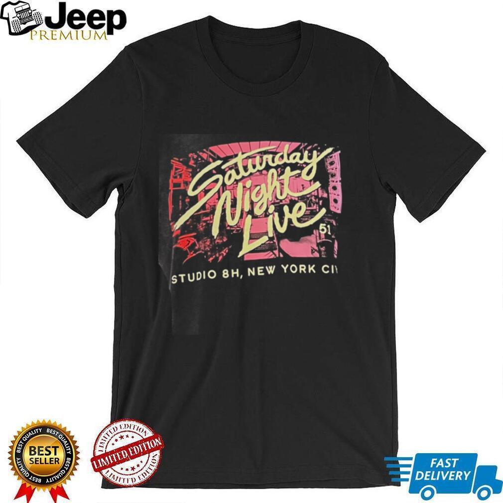 Saturday Night Live Studio 8H NYC Graphic T Shirt Official SNL Retro Neon Shirt