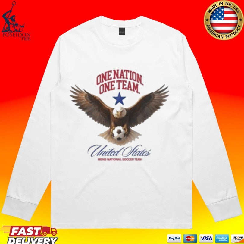 One Nation One Team United States Mens National Soccer Team T-shirt