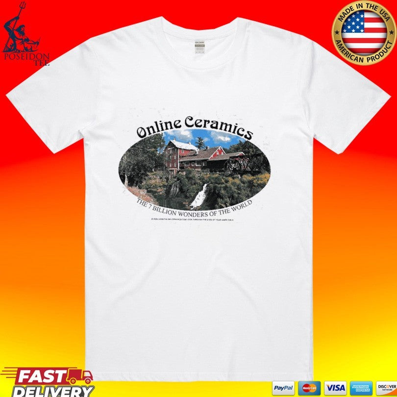 Online Ceramics The Seven Billion Wonders Of The World T-shirt