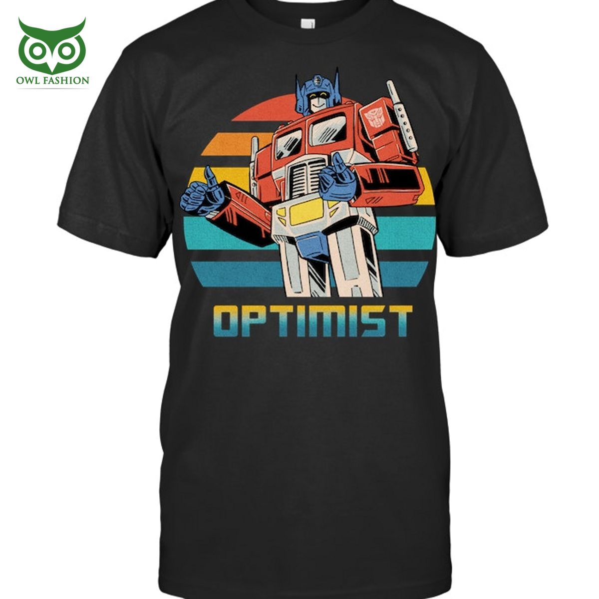 Optimist Prime Transformer Robot Anime 2D t shirt