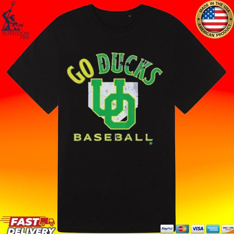 Oregon Go Ducks Baseball Home Plate T-shirt