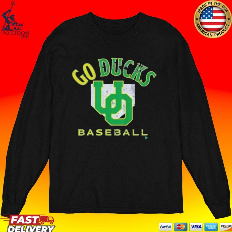Oregon Go Ducks Baseball Home Plate T-shirt