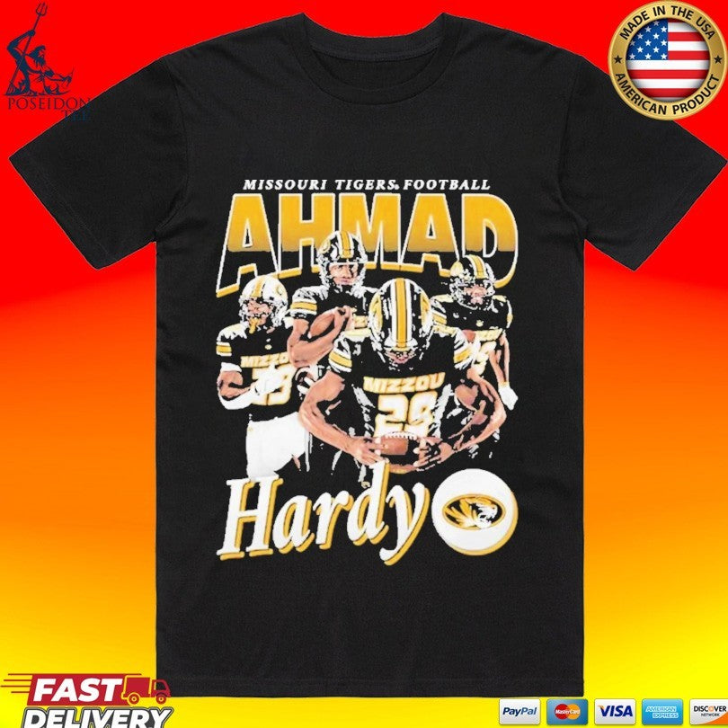 Ahmad Hardy Illustrated Missouri Tigers Football 2026 T-shirt