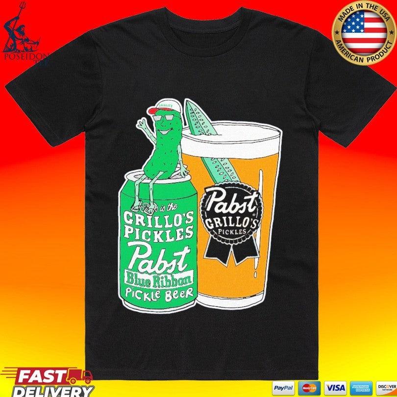 Pabst Blue Ribbon X Grillo’s Spear Beer T-shirt