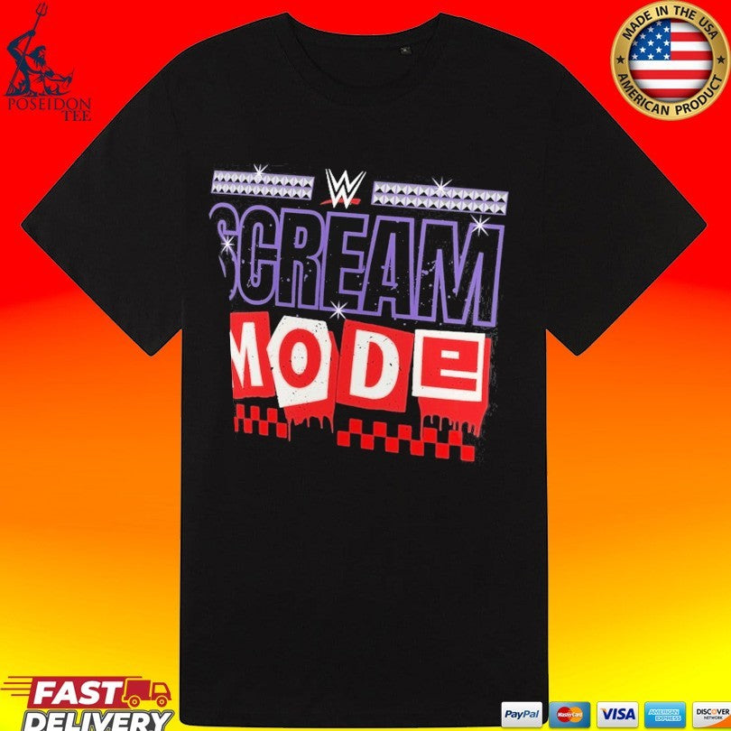 Paige Vs Brie Bella Scream Mode Logo T-shirt