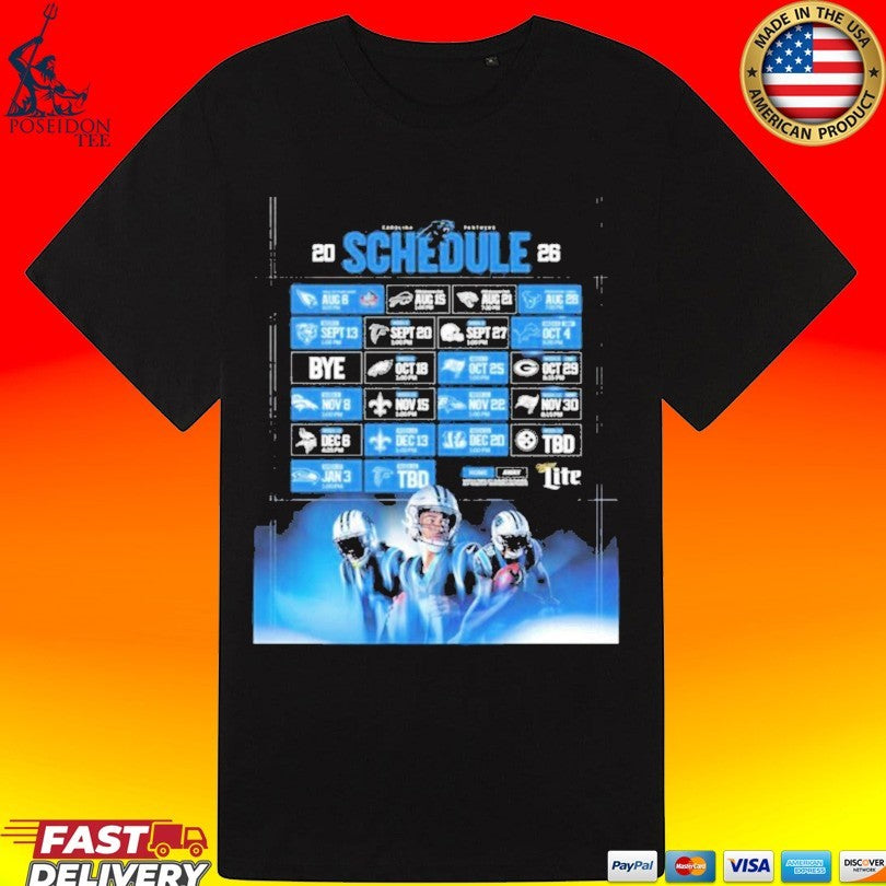 Panthers 2026 Schedule T-shirt