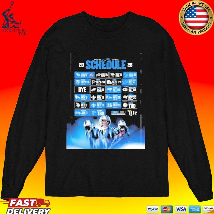 Panthers 2026 Schedule T-shirt