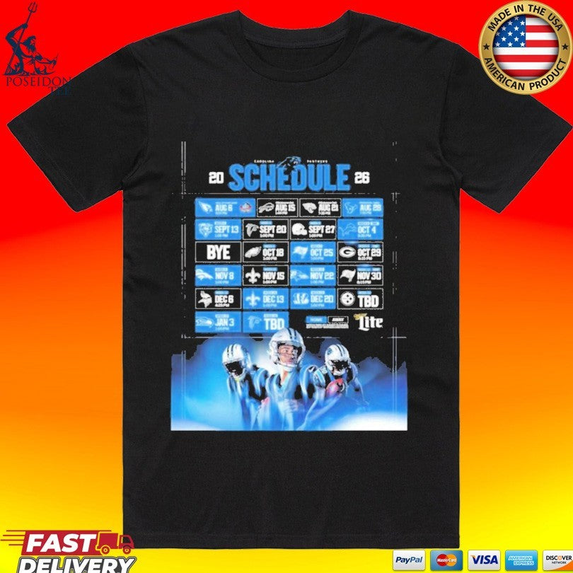 Panthers 2026 Schedule T-shirt