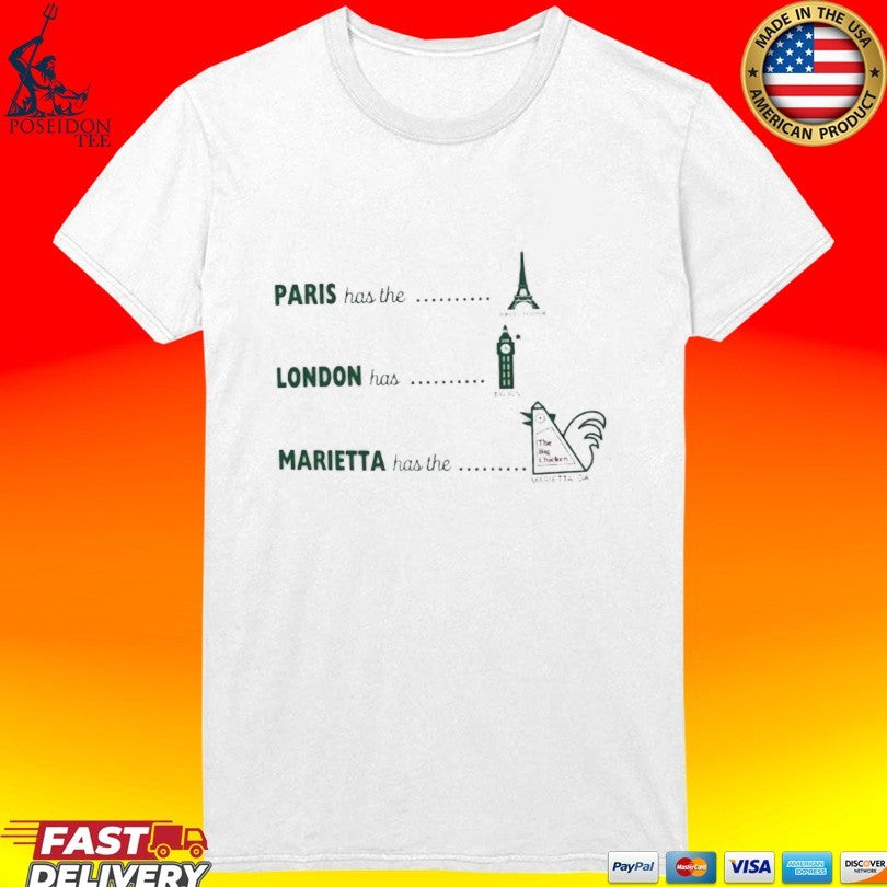 Paris London Marietta Big Chicken T-shirt