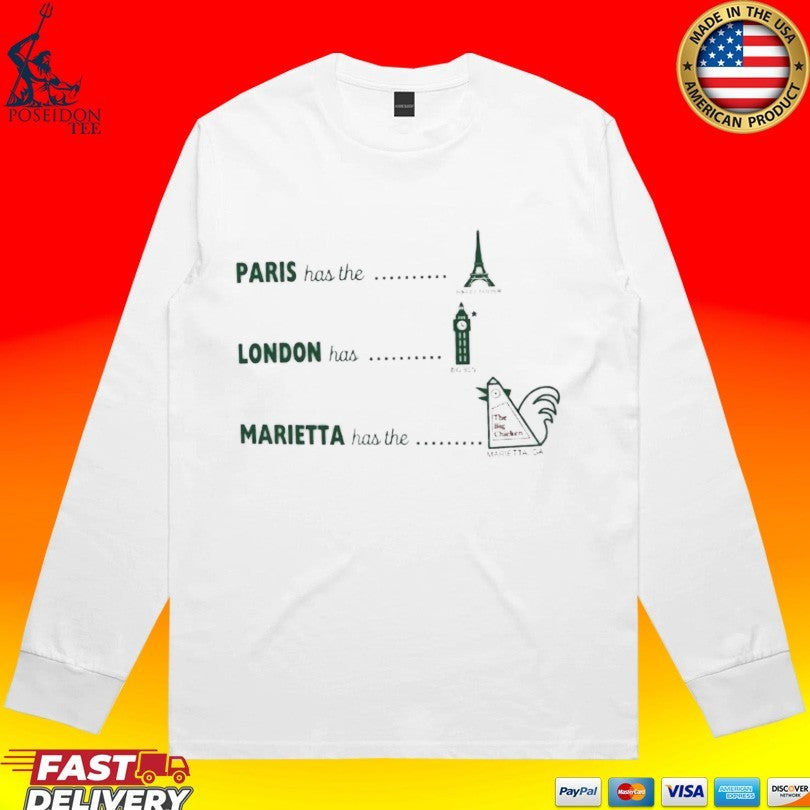 Paris London Marietta Big Chicken T-shirt