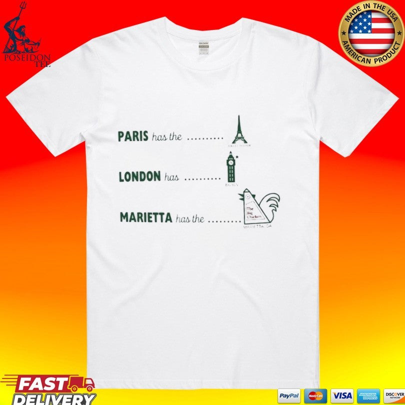 Paris London Marietta Big Chicken T-shirt