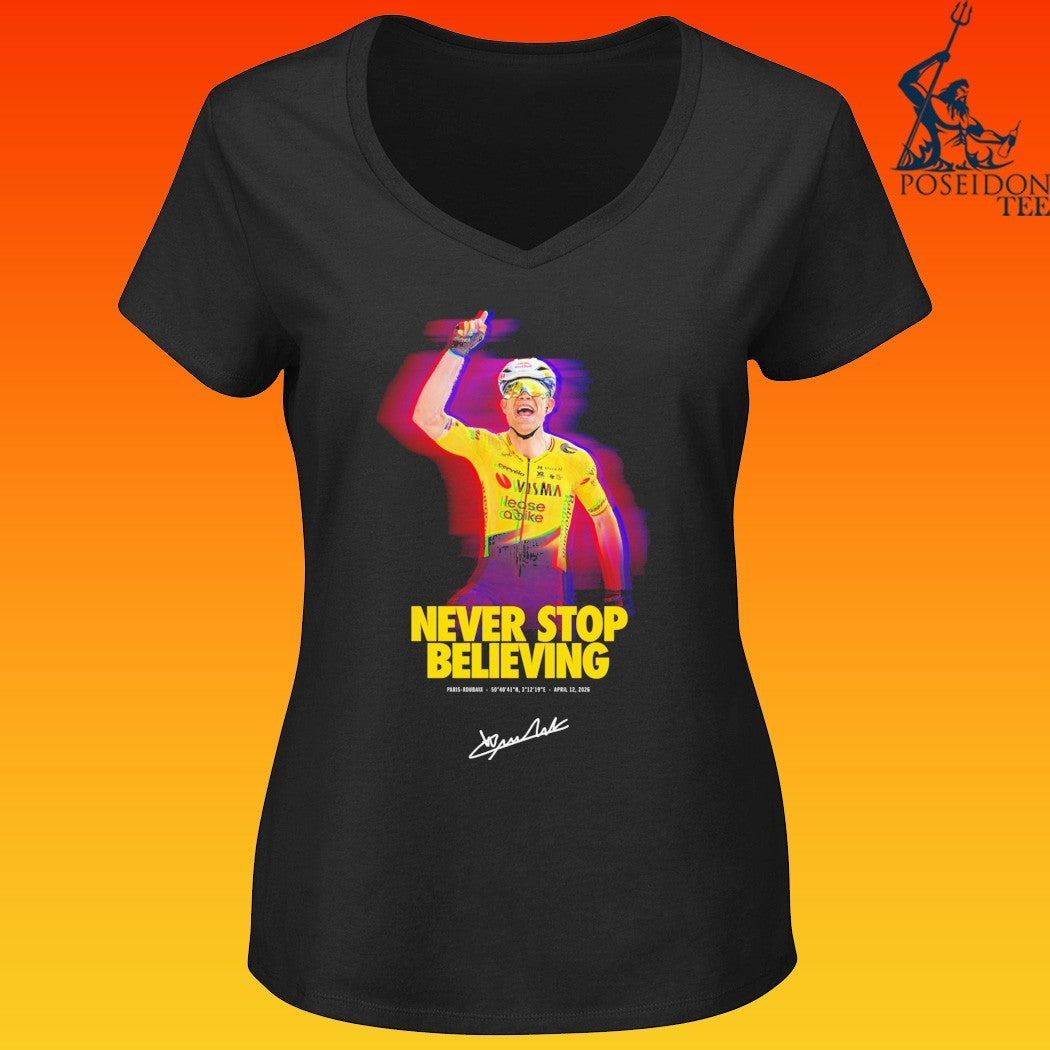 Paris-roubaix Victory Wout Van Aert T-shirt