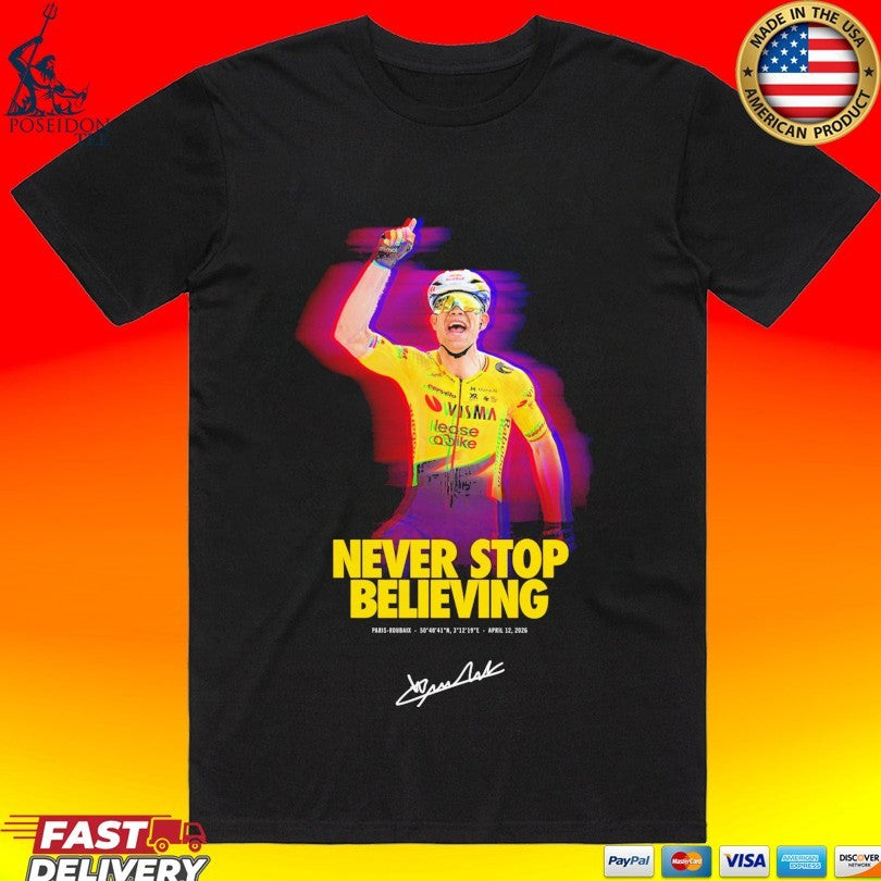 Paris-roubaix Victory Wout Van Aert T-shirt