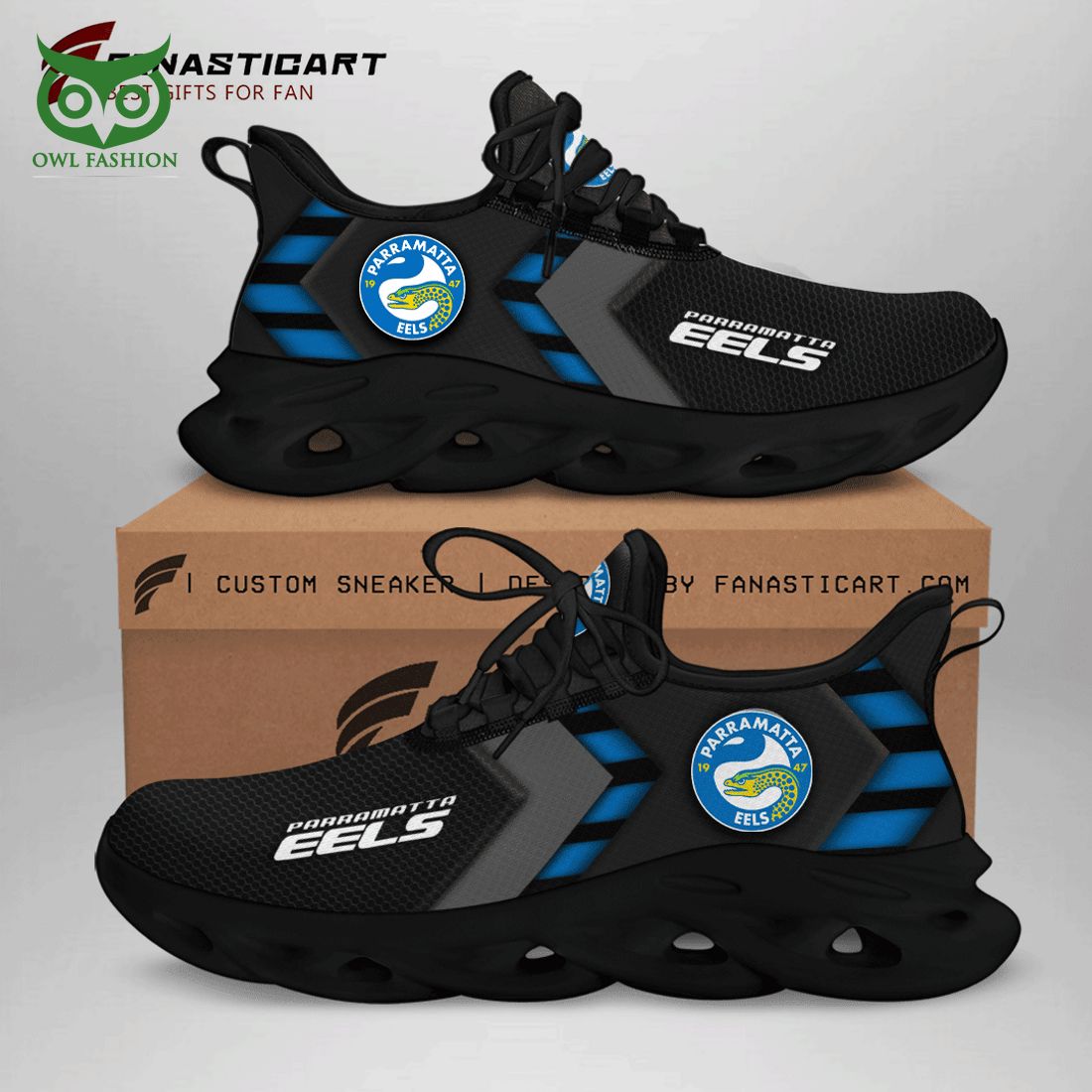 Parramatta Eels NRL Max Soul Shoes