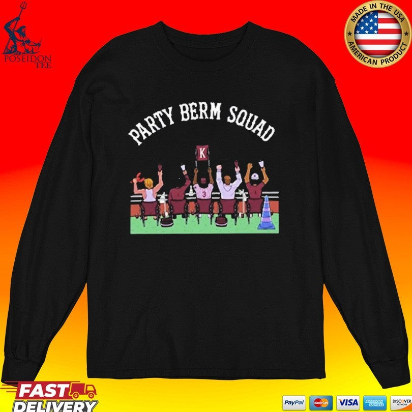Party Berm Squad Mississippi State Bulldogs Baseball T-shirt