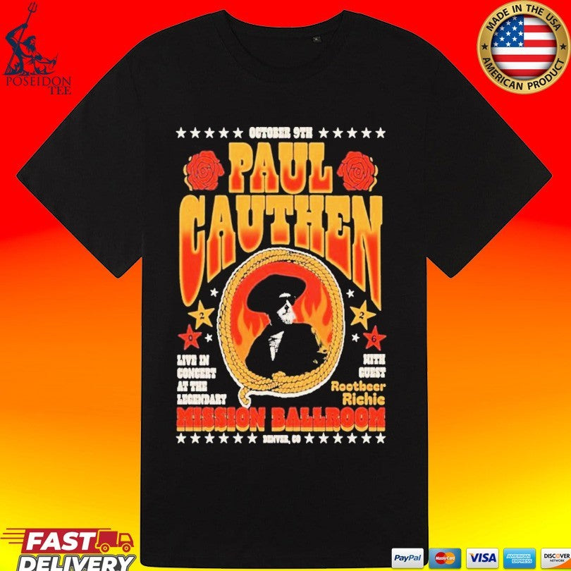 Paul Cauthen 10 9 2026 Denver Co T-shirt