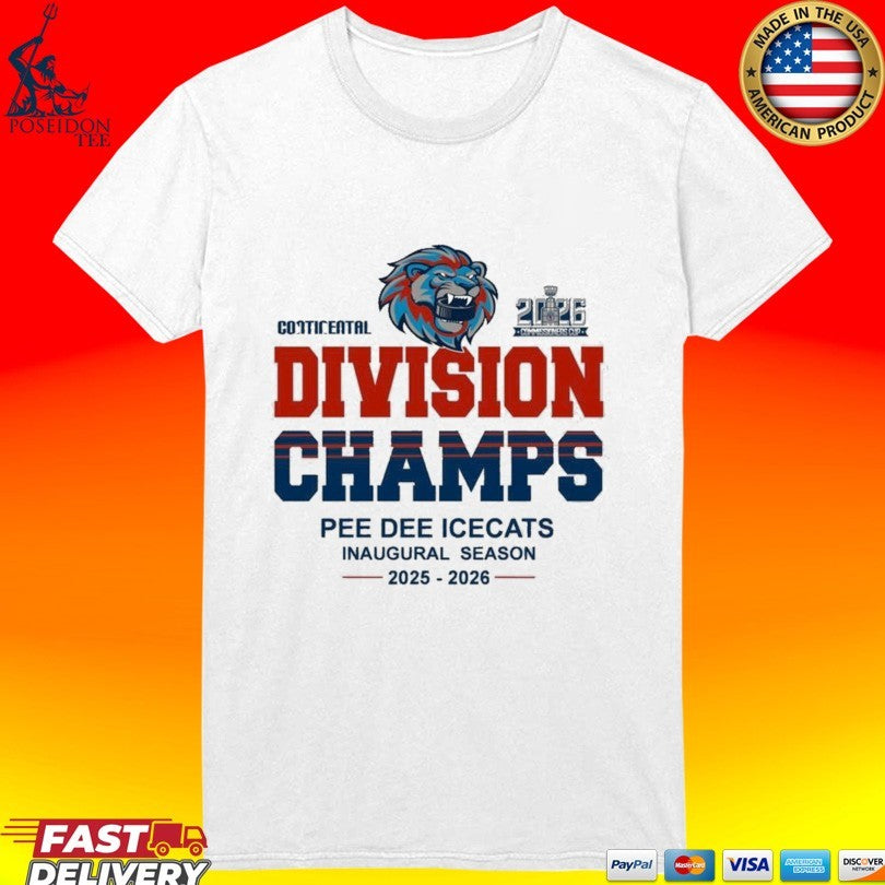 Pee Dee IceCats Divisional Championship 2025-2026 Champs T-shirt