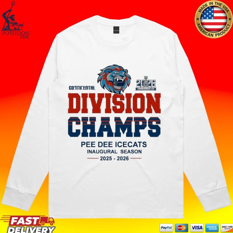 Pee Dee IceCats Divisional Championship 2025-2026 Champs T-shirt