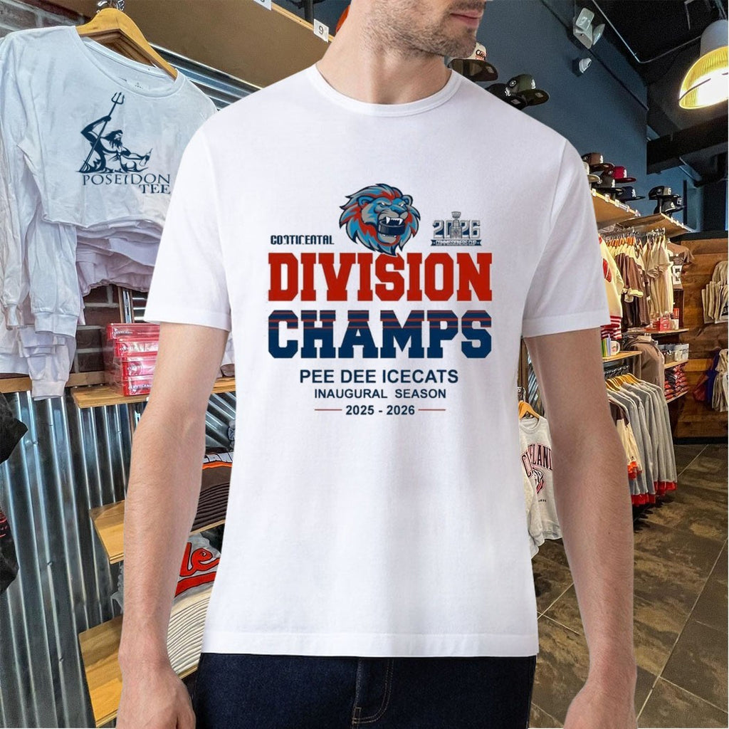 Pee Dee IceCats Divisional Championship 2025-2026 Champs T-shirt