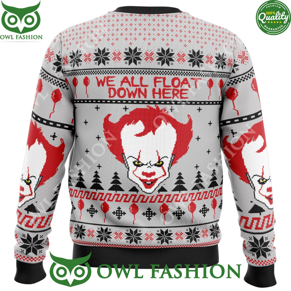 Pennywise IT Ugly Christmas Sweater Jumper