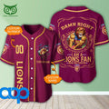 Personalized Damn Right Brisbane Lions 3D Baseball Jersey AFL Mascot