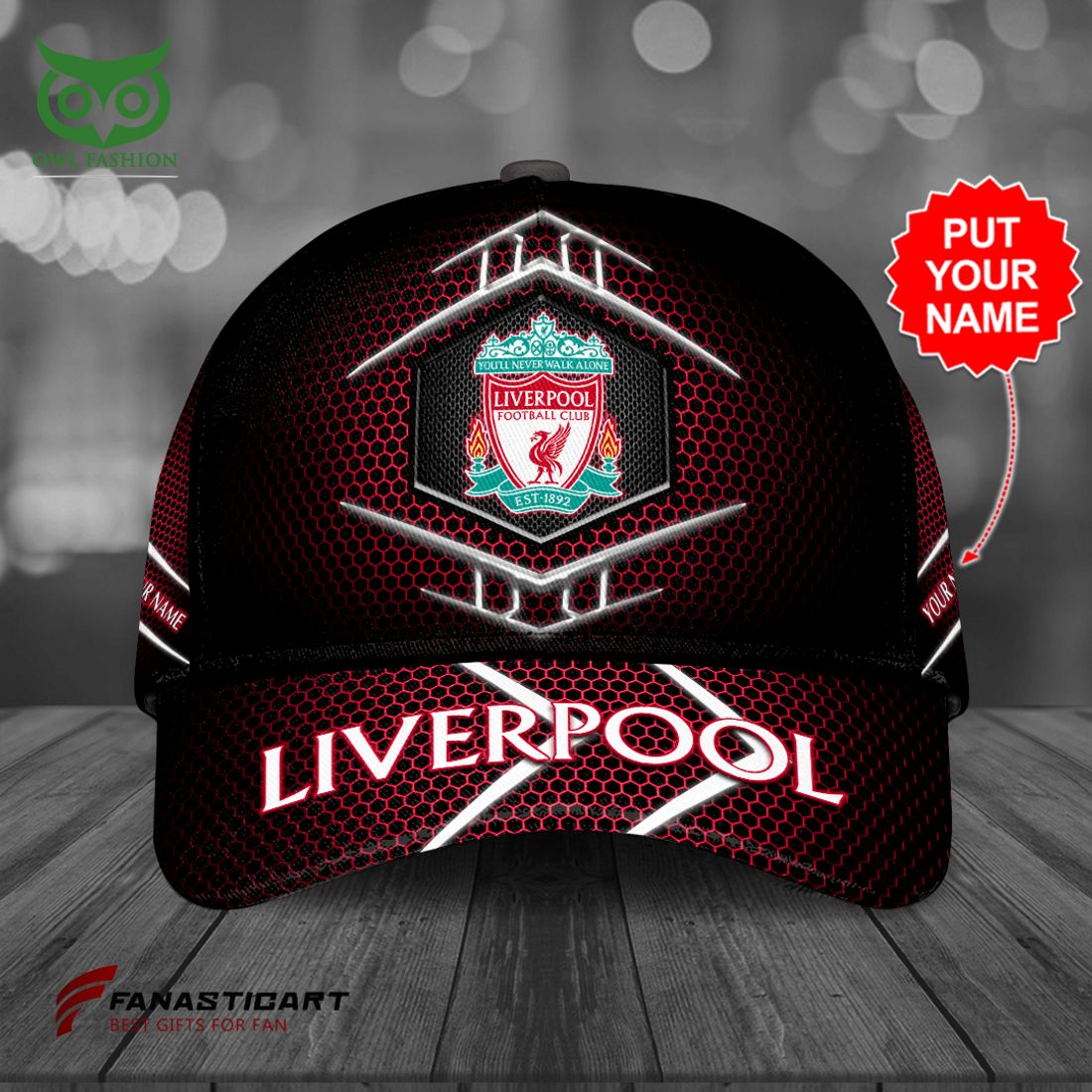 Personalized Liverpool FC Logo Premier League Classic Cap