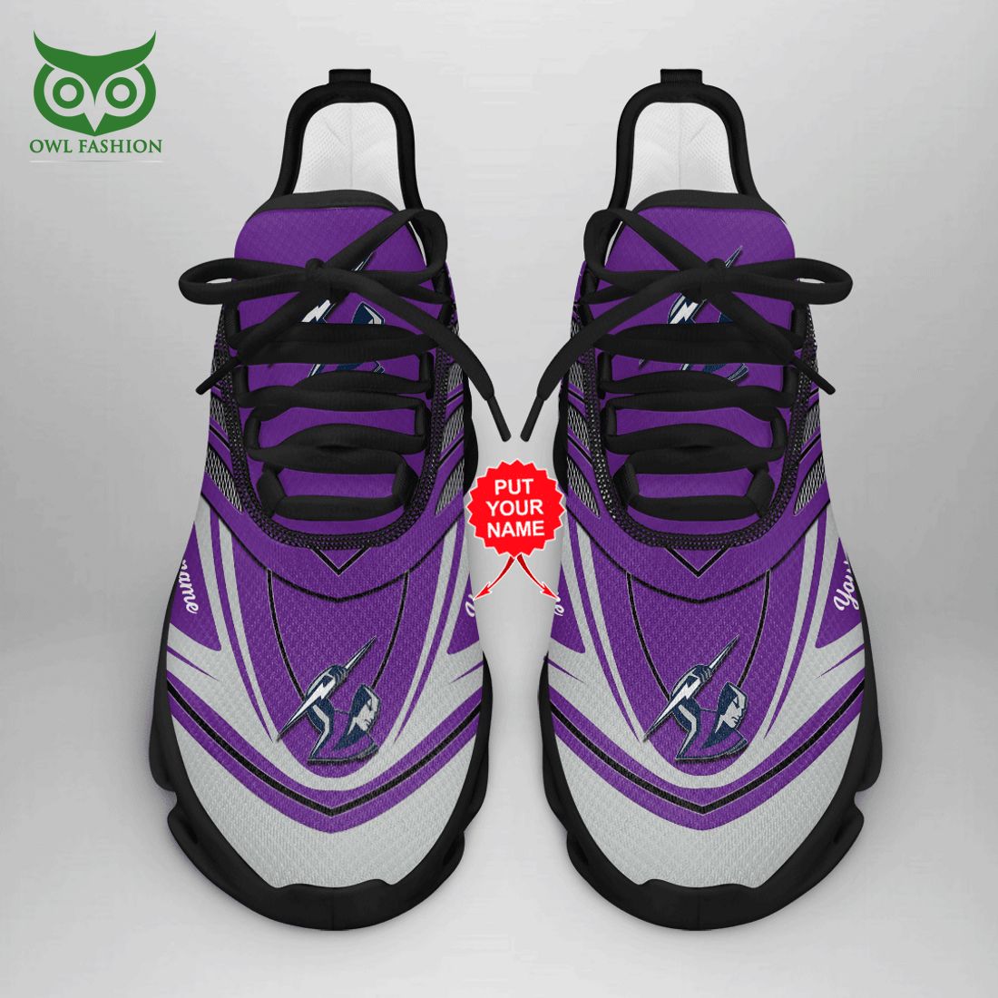 Personalized Melbourne Storm NRL Max Soul Shoes