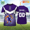 Personalized Name And Number Fremantle Dockers AFL 3D Tshirt
