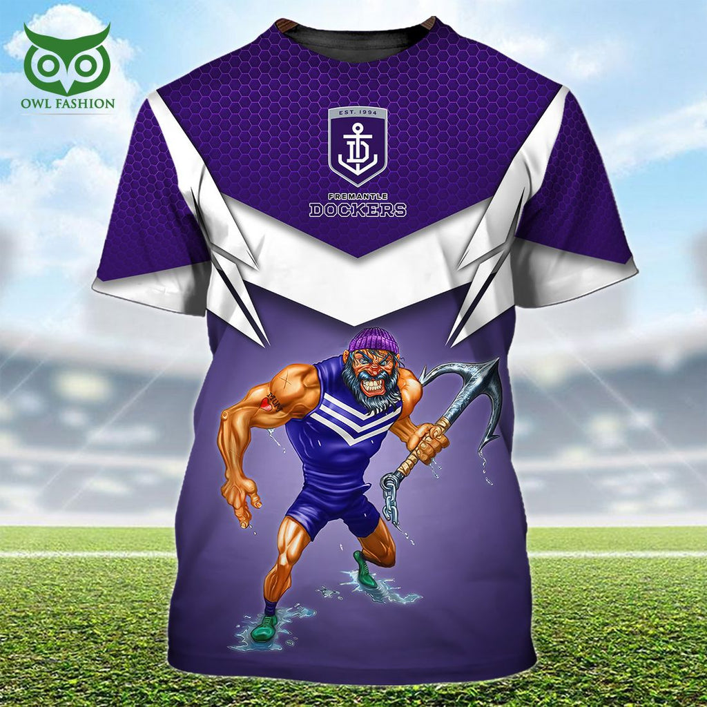 Personalized Name And Number Fremantle Dockers AFL 3D Tshirt