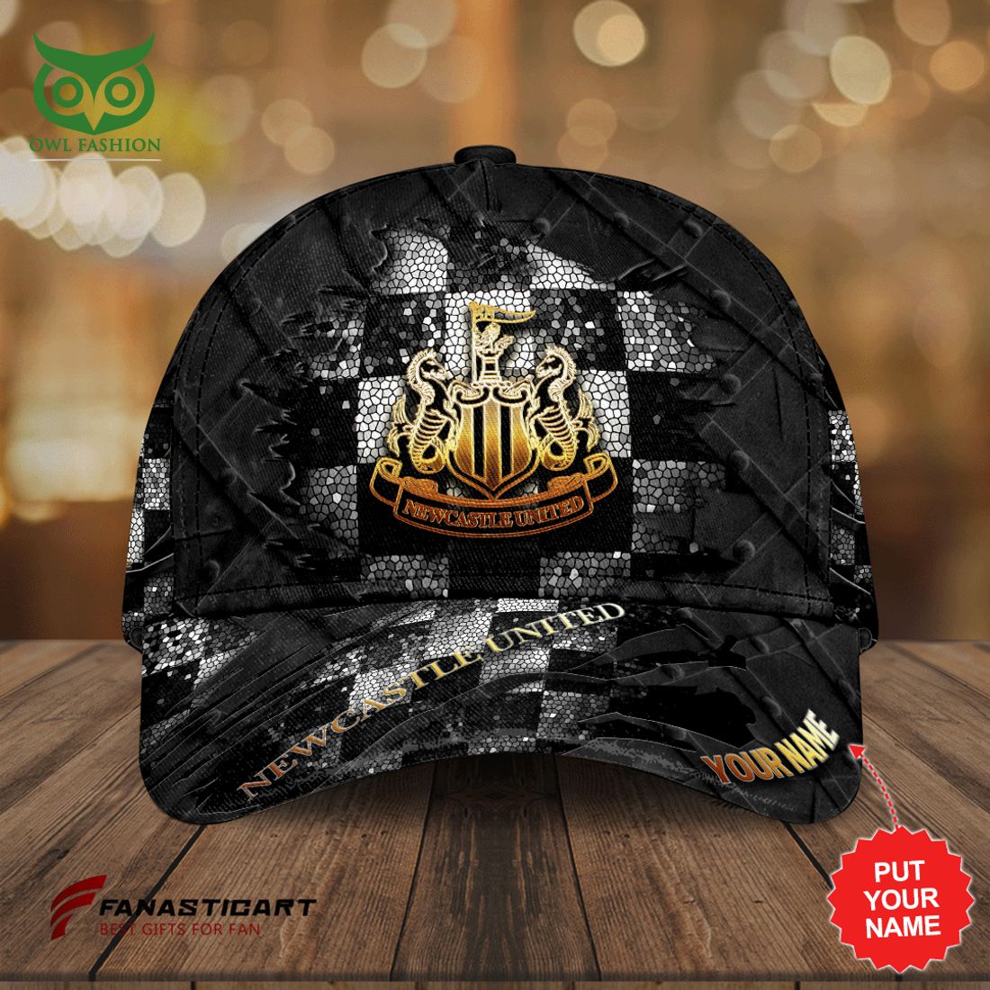 Personalized Newscastle United Blink Premier League Classic Cap