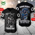 Personalized Penrith Panthers NRL Skull Baseball Jersey Shirt