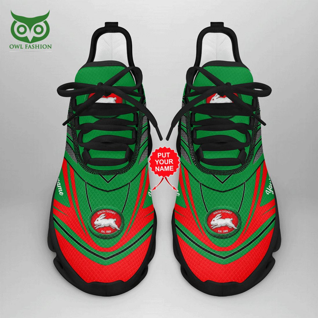 Personalized South Sydney Rabbitohs NRL Max Soul Shoes