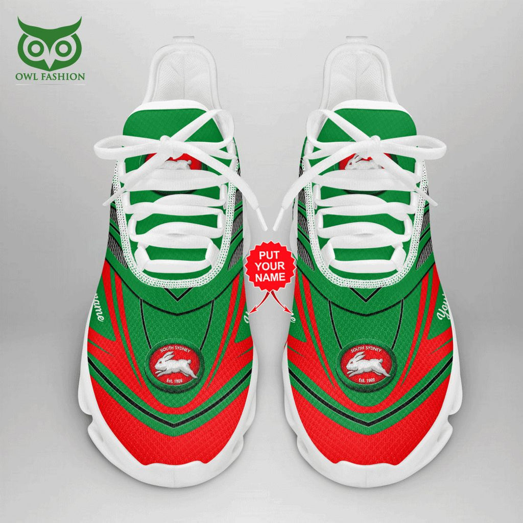 Personalized South Sydney Rabbitohs NRL Max Soul Shoes