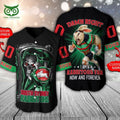 Personalized South Sydney Rabbitohs NRL Skull Baseball Jersey Shirt