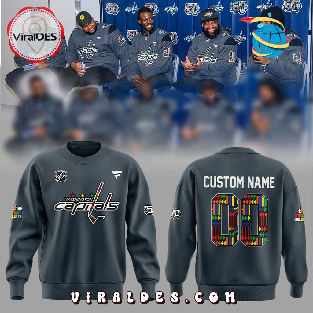 Personalized Washington Capitals Black History Month Hoodie