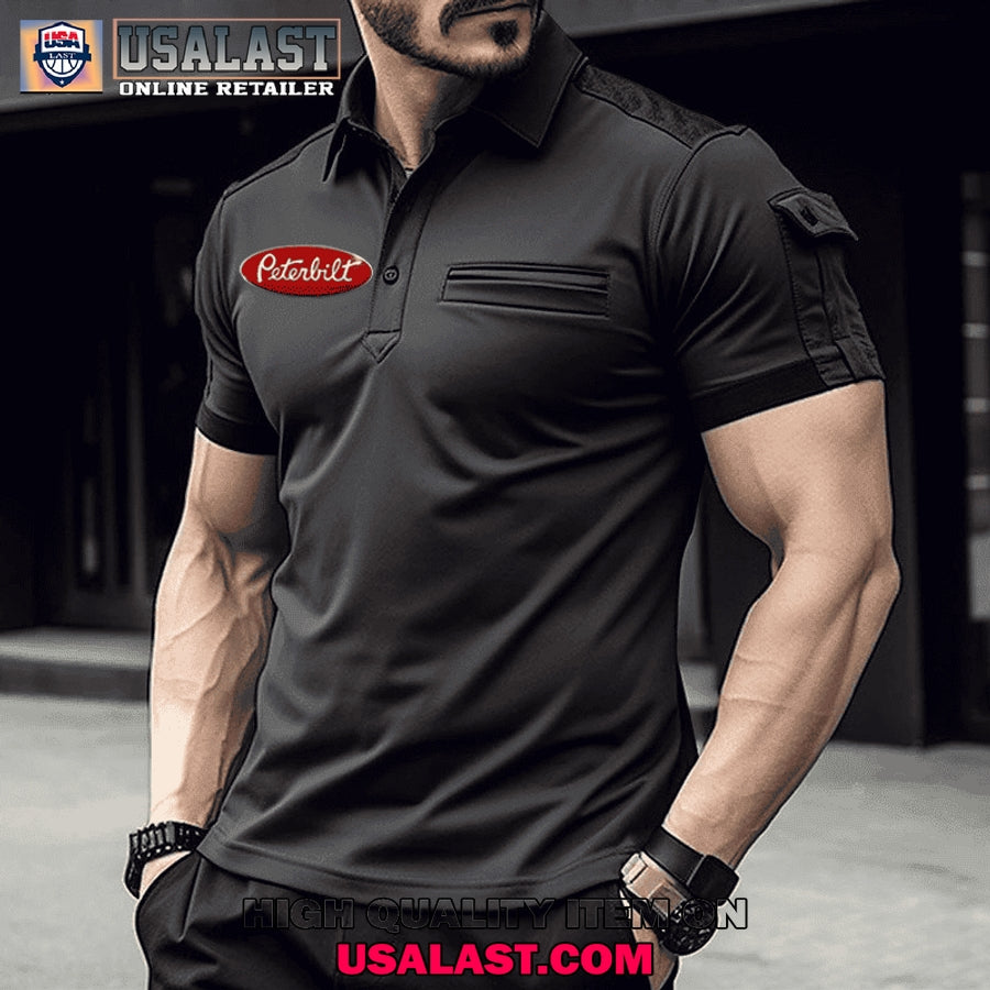 Peterbilt Custom Name Men Polo Shirt
