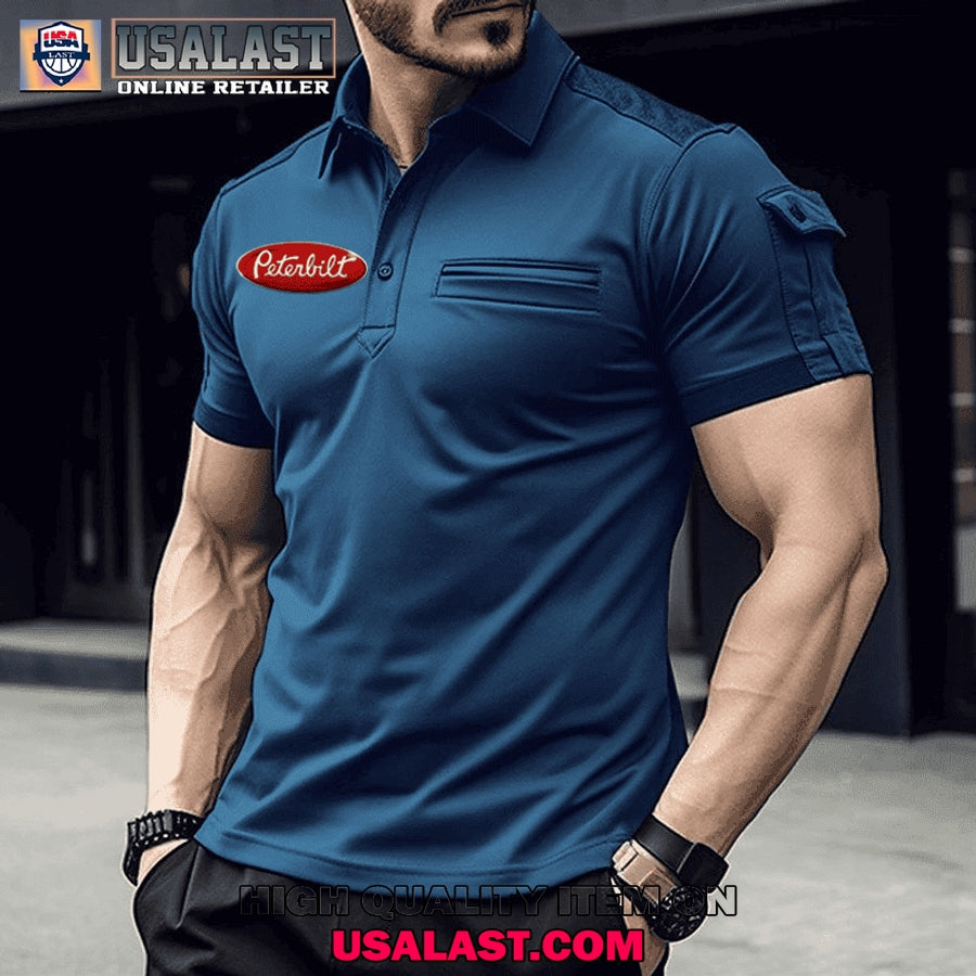 Peterbilt Custom Name Men Polo Shirt