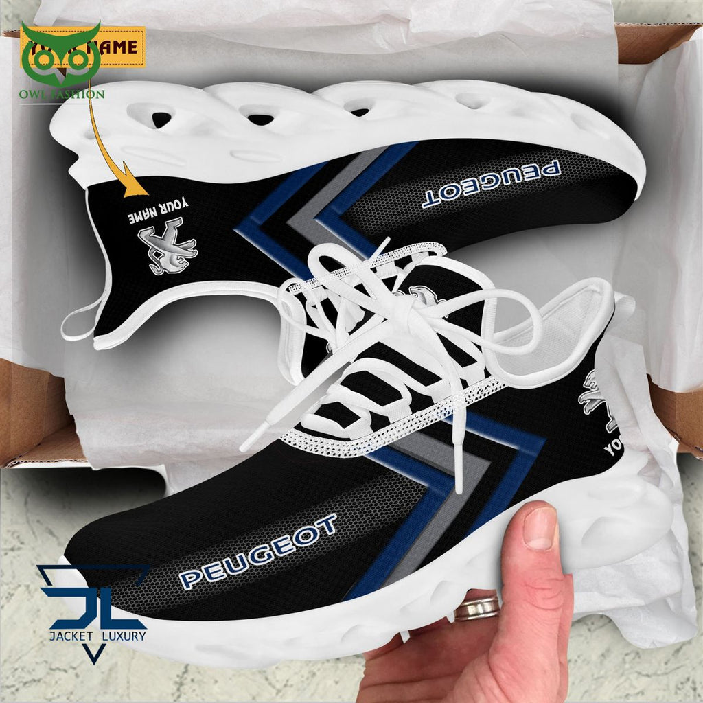 Peugeot Car Brand Logo Customized Max Soul Shoes