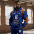 Phi Beta Sigma Premium Quilted Personalized Pullover Hoodie and Jogger Set