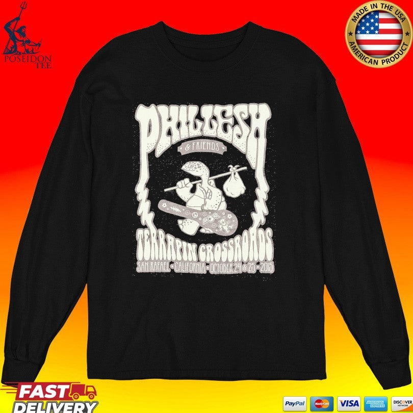 Phil Lesh And Friends Terrapin Crossroads San Rafael California Turtle T-shirt