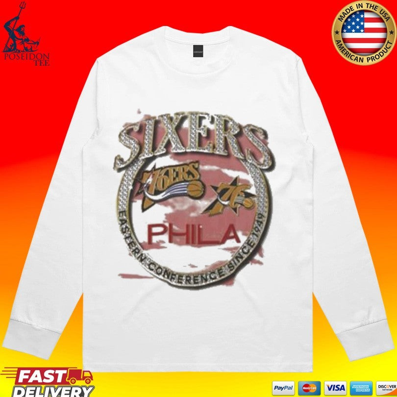 Philadelphia 76ers Hardwood Classics Crown Jewels T-shirt