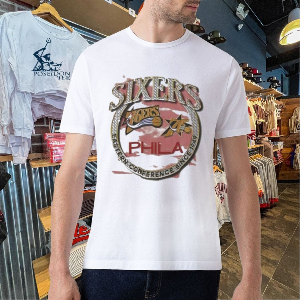 Philadelphia 76ers Hardwood Classics Crown Jewels T-shirt