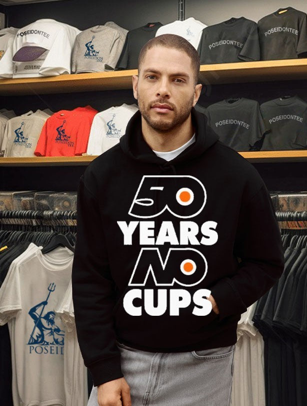 Philadelphia Flyers 50 Years No Cups T-shirt